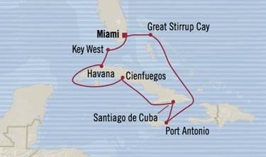 Miami 14 days 22 Dec 2019 RIVIERA Holiday Voyage Pethouse 8,069 6,919 Cocierge 6,469 5,319 Verada