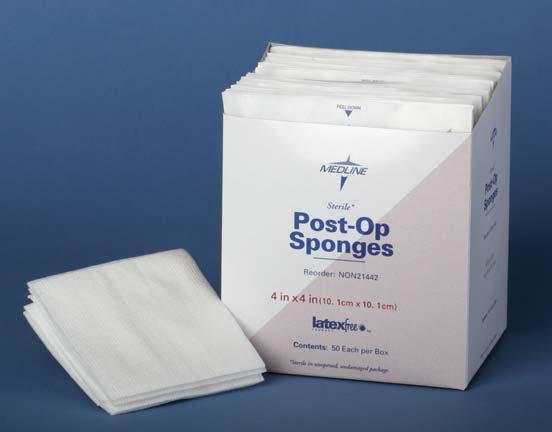 NON21442 4" x 4" Sterile Post-Op Gauze NON21450 5" x 9" Sterile ABD Pads Post-Op Gauze Compare to J&J Topper Abdominal (ABD) Pads Features extra absorbency and superior wicking More absorbent than