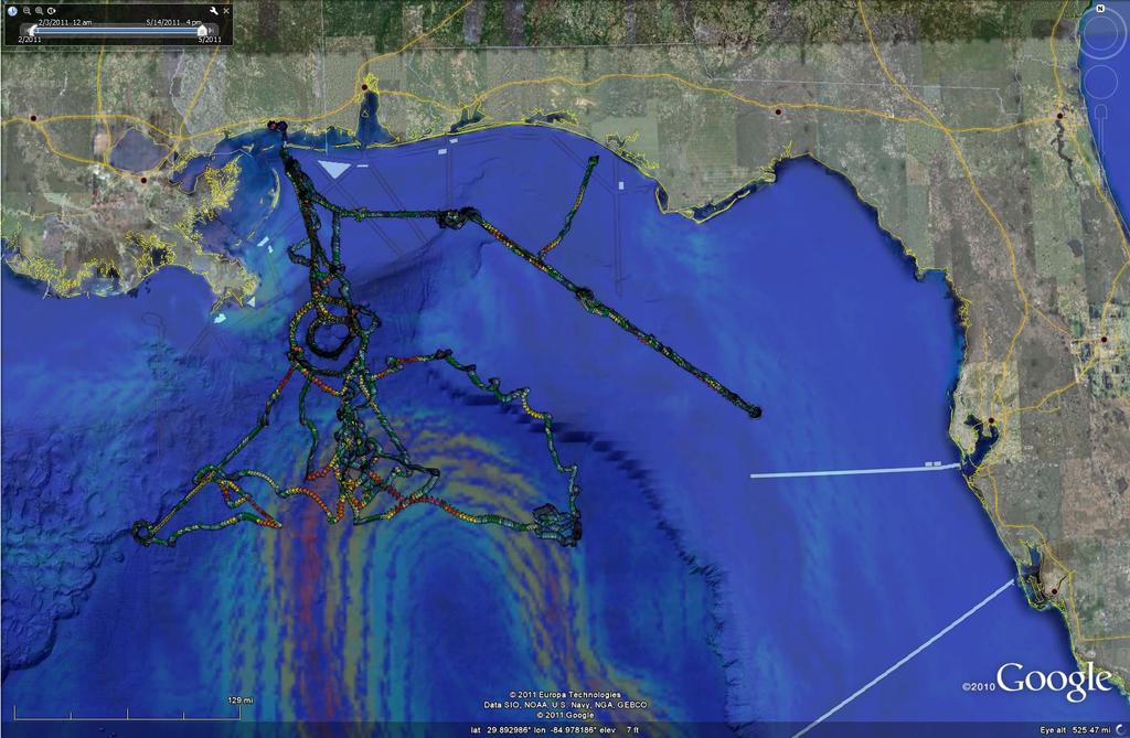 2011 Gulf of Mexico Wave Glider Operations High-Resolution, Long Term Data Additional missions and incremental improvements: ADCP Current Measurements Passive Acoustics Pre- and post-mission