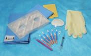 CustomEyes Procedure Packs feature single-use Beaver knives, Visitec instruments, drapes and cannulae, Merocel fluid control devices, Wet-Field Eraser electrosurgical
