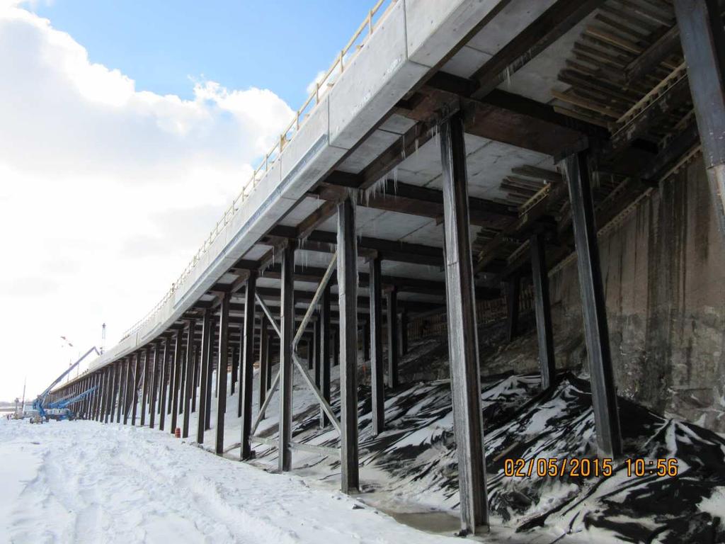 Project Status UL1 Construction Precast concrete coping units (Jan 29 to March 2, 2015) Project