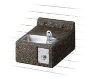 OUTDOOR Stone Drinking Fountains Outdoor stone aggregate wall-mounted and pedestal fountains are ideal for parks and