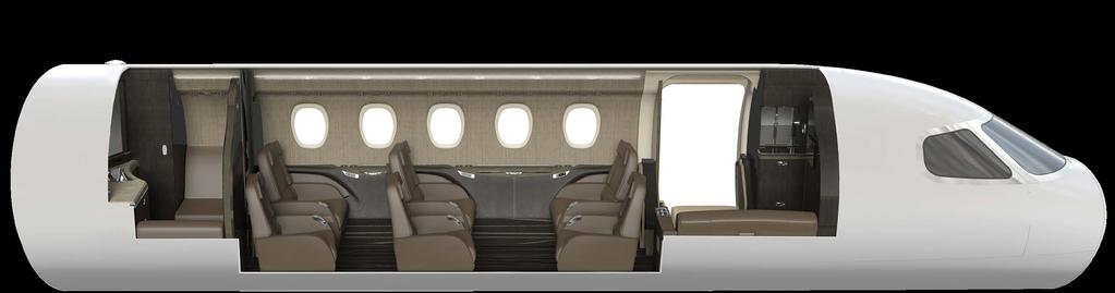 EXPERIENCE A NEW WAY TO TRAVEL Ten large windows optimally located for viewing