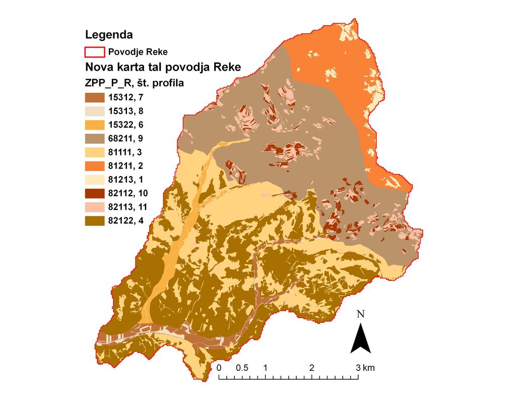 PRILOGA C Karta tal Priloga C1: Nova karta tal za porečje reke Reke Appendix C1: The new soil map for the river Reka catchment
