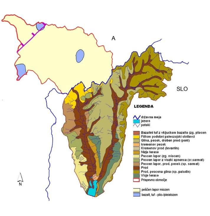 Središče vulkanizma je bilo v okolici Gleichenberga (Avstrija), v Sloveniji se ostanki bazaltnih tufov iz vulkanskega obdobja nahajajo na območju Gradu (Program, 2007).
