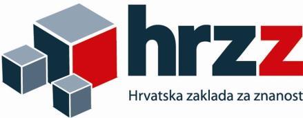 Ovaj rad je financirala Hrvatska zaklada za znanost projektom IP-2014-09-2353.