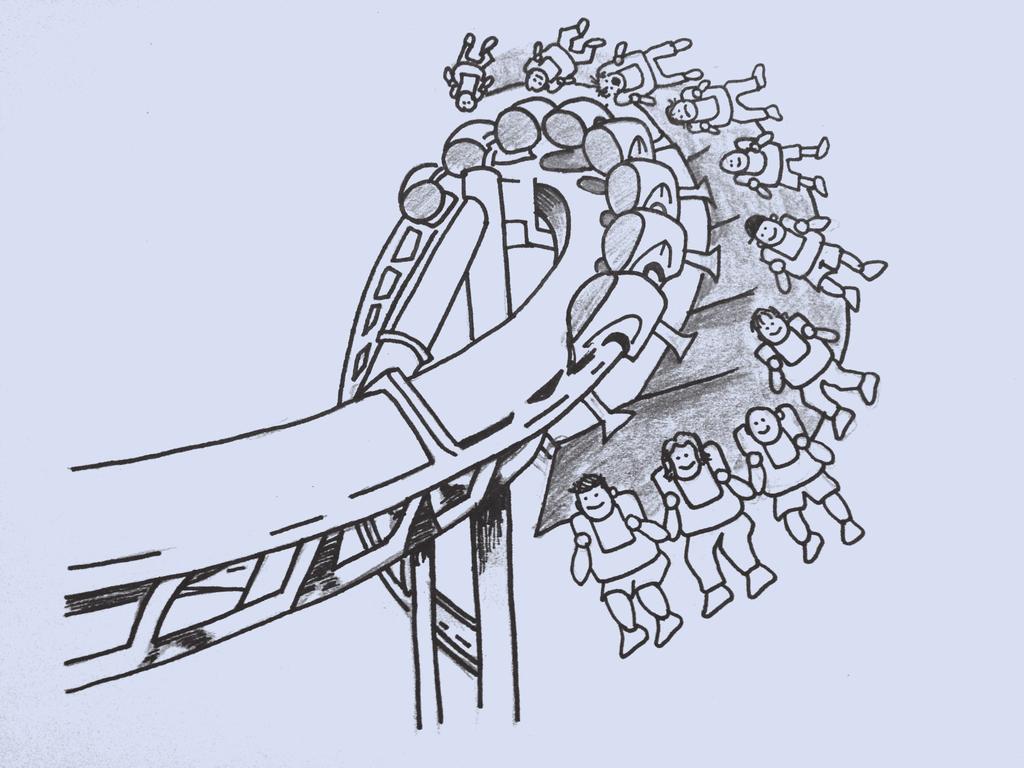 Text 2 New Inventions that Make Steel Roller Coasters Even Scarier! New inventions make steel roller coasters scarier than ever. Designers have made new tracks and new seats.