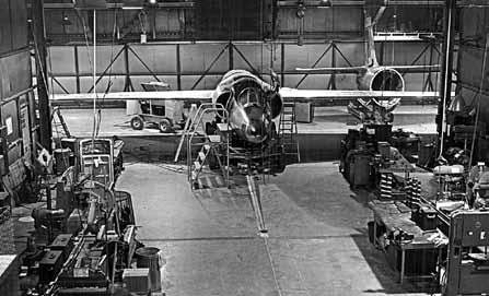 4 Final assembly in a Lockheed hangar at Watertown Strip.
