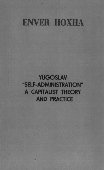Naslovnica dela Jugoslovansko samoupravljanje kapitalistična teorija in praksa iz leta 1978.