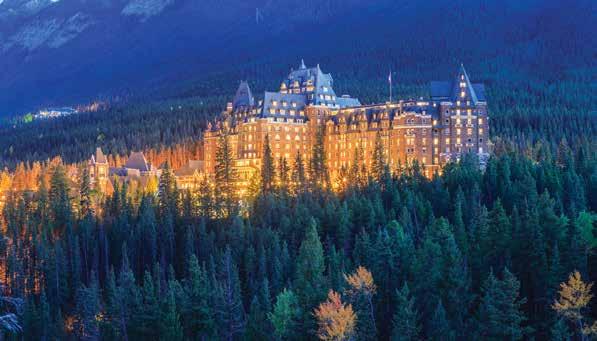 In the late 1800s, the Canadian Pacific Railroad built a series of resort hotels near its rail lines amid some of the most striking scenery in North America in order to lure European