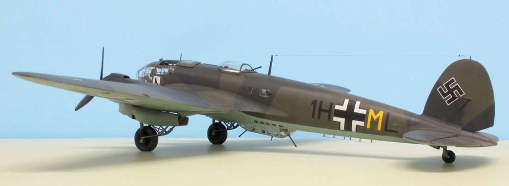 Monogram kit to a Battle of Britain period H-3: resin early-style exhaust collectors, vacuform hatches and ventral