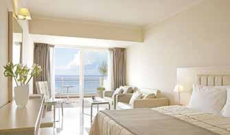 DOUBLE SEA VIEW (2 ADULTS + 2 CHILDREN or 3 ADULTS + 1 CHILD) All rooms are renovated, redecorated and upgraded with all modern facilities and discretely aesthetic makeover and consist of one bedroom
