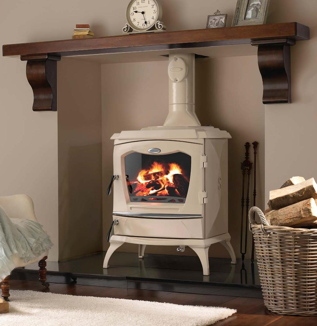 Image shows Lismore room and central heating stove Room Heat Only Room and Central Heating Maximum heat output to room 12kW Perfect for 33Heating large living spaces or open plan rooms 33Contemporary