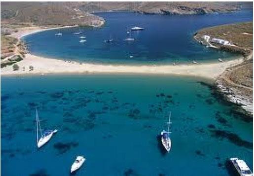 Monday: From Kithnos you can continue to sail south to Serifos (26nm).