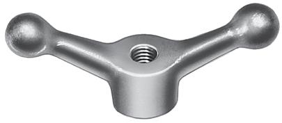 Aluminum & Malleable Speed Handle Material: 319 Aluminum Malleable ASTM A47, GR32510 Finish: Mill Thread: 2B-UNC or class 6h Can be used with rod ends for clamping tank covers, locking lids or any