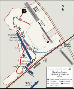Run 1862 Battlefield Project Location Bristoe