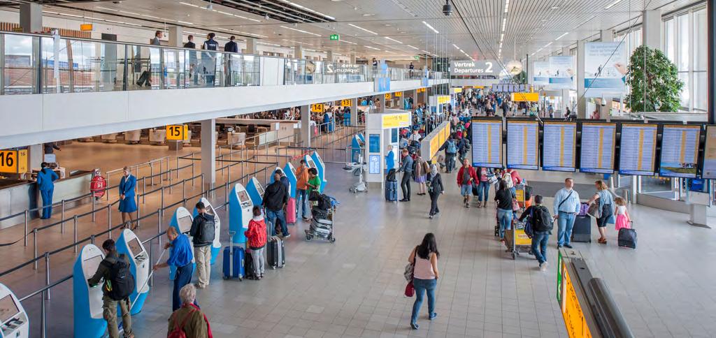 Schiphol is a Mainport, a hub of rail, air and road connections with the feel of an international metropolis.