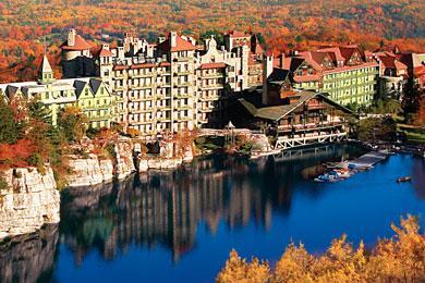 1:00 pm Lunch at the Mohonk Mountain House. Lake Mohonk is today as it was when Alfred H. Smiley saw it in 1869 during his visit to the Shawangunks on a picnic outing.