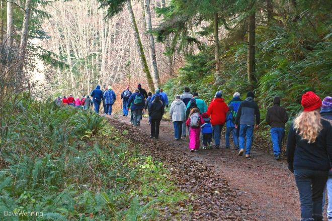 Some of our hikers came from as far away as Edmonds and Marysville. One was from Idaho even, visiting family here. This is a tradition that is bringing people together year after year.
