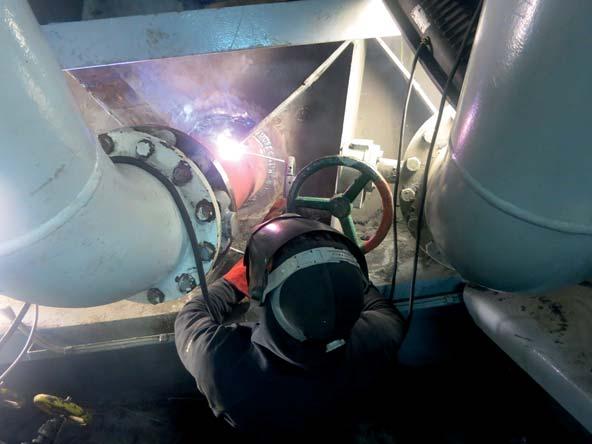 Underwater hull repairs