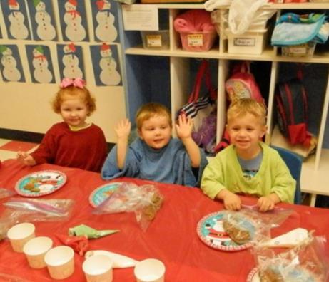 March is a great month, because the Camp Fire children celebrate Absolutely Incredible Kid Day. Camp Fire kids like decorating gingerbread men.
