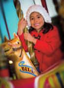 Fairground attractions including a traditional carousel, coconut shy and stalls (all for Free!