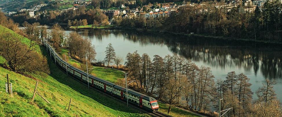 The journey to Zurich reveals a gentler mountain landscape and undulating hills. Shortly after Lucerne the route passes the Rotsee, an idyllic elongated lake and the home of World Cup rowing.