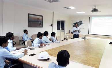 outsourced staff, to educate them about the various parameters of safety at work on 14 December, 2017. The training was conducted by Mr B. V.