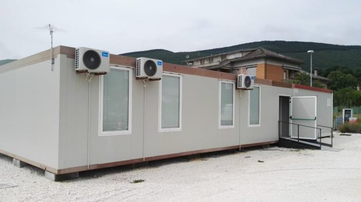 When in Norcia, volunteers are accommodated in a container house, sharing rooms of 3/4 people.