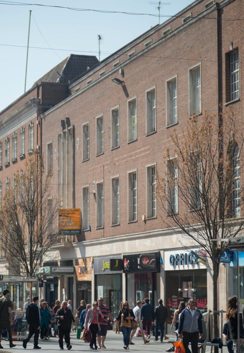 INVESTMENT CONSIDERATIONS Prime retail investment situated in a Cathedral and University city Exeter is a dominant retailing centre with an affluent catchment 100% prime location fronting the High