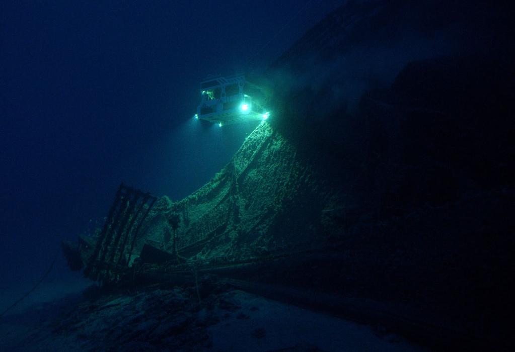 This year, during the third expedition season in a row, the team succeeded in shooting general views of the wreck in order to see the whole ship at a glance.