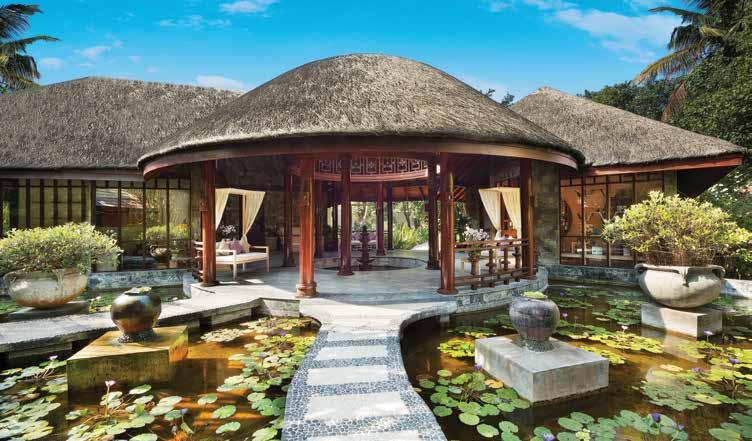 Spa & Wellness Calm Spa & Salon Step into a tropical wellness haven as you open the intricately carved wooden door of a private, stand-alone treatment suite amidst
