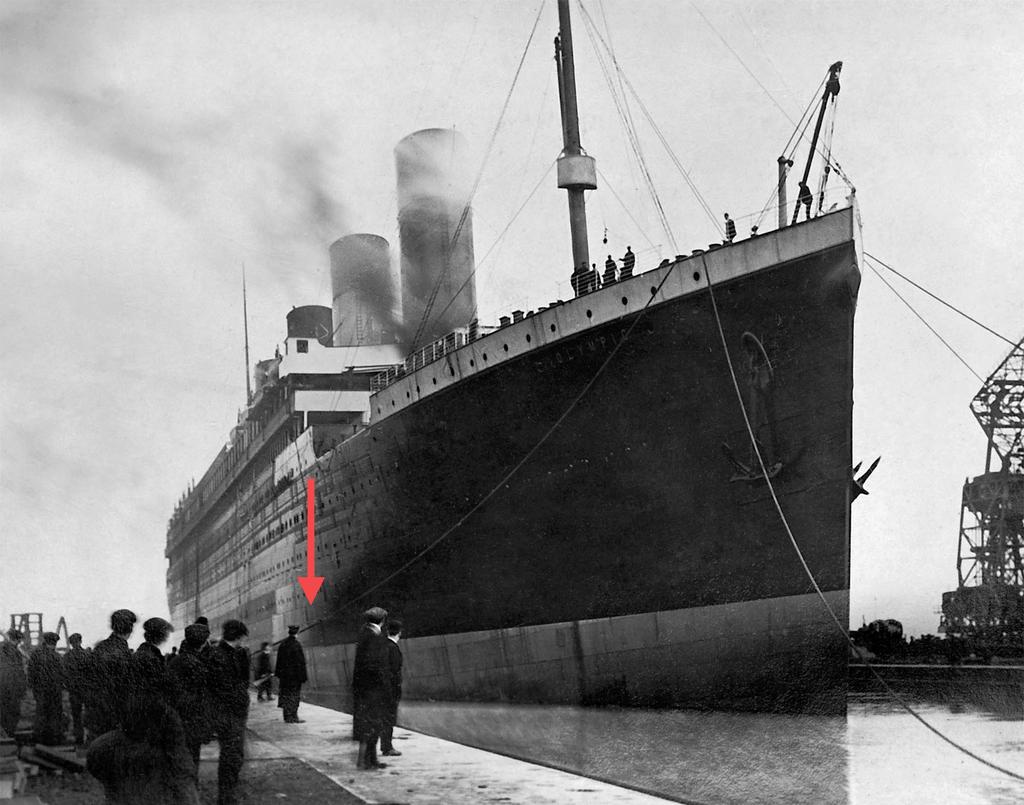 42 TITANIC: FIRE & ICE (OR WHAT YOU WILL) A second photograph by Harland & Wolff photographer William A.