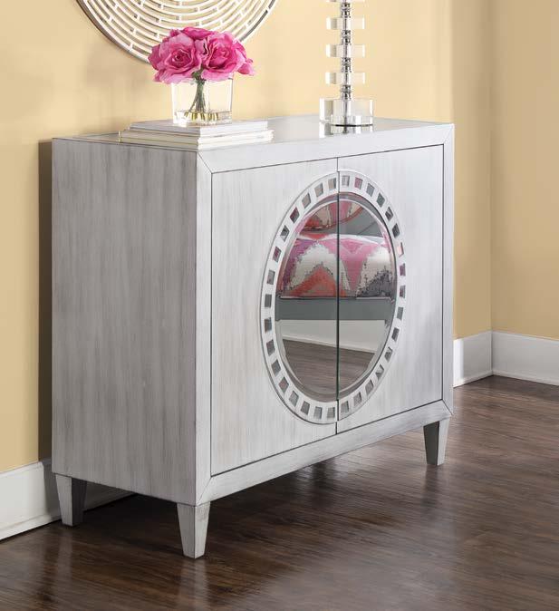 17A8374C BISCAYNE CABINET Finish: Silver, Blue