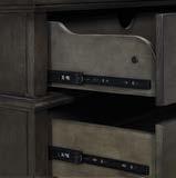 CONSOLE - BYDESIGN Finish: Raked Charcoal