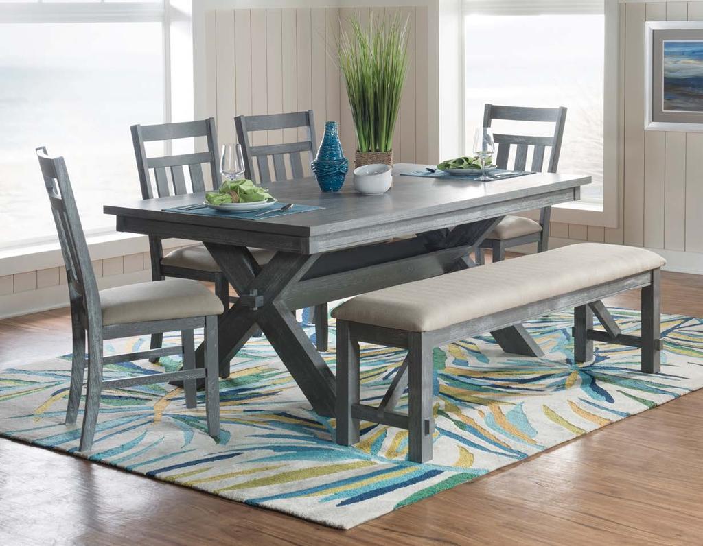 Turino Featuring traditional straight lines in a grey oak stain and luxurious plush fabric, this group is sure to complement your home s existing décor.