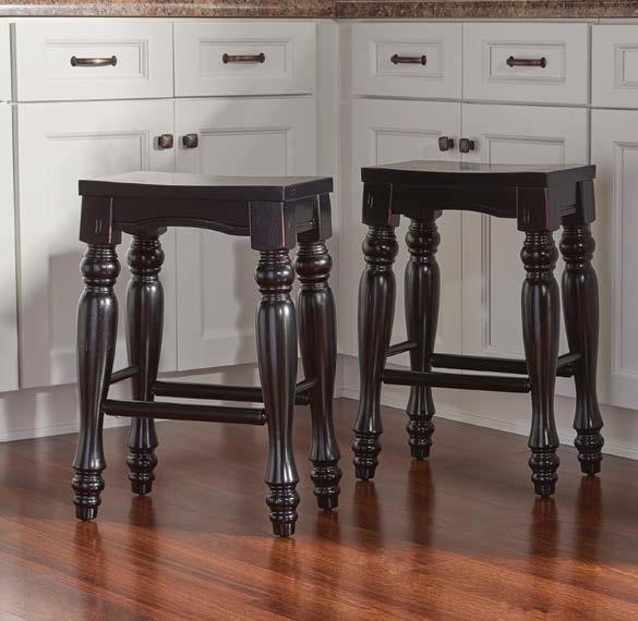 PENNFIELD COUNTER STOOL Finish: Black Sand-through