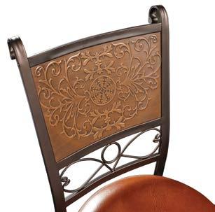 Deep Honey Faux leather 17" x 19" x 46" Tall Seat