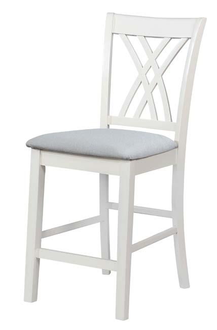 Tall Side Chair: 18" x 22" x 40 3/8" Tall
