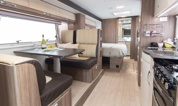 Optional leather shown] Stylish, full-featured en suite bathroom with multiple