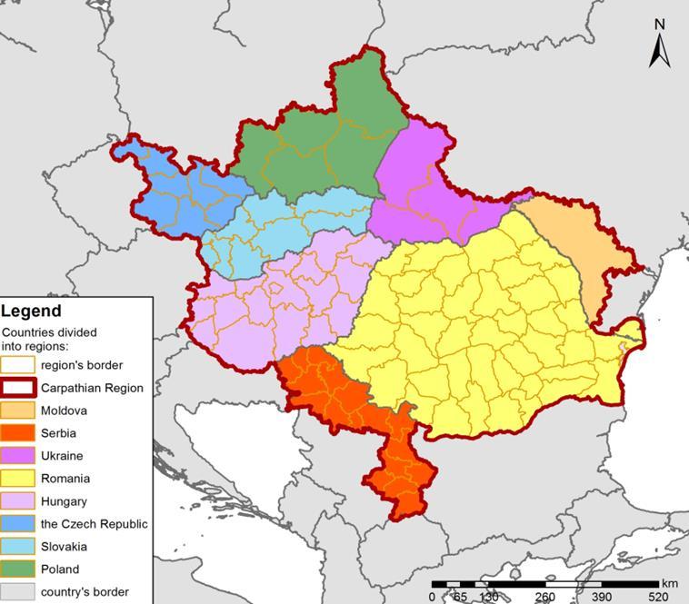 Proposed geographic scope of the Carpathian Strategy EU MS: Czech Republic, Slovakia, Hungary, Poland, Romania Non-Member