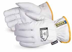 Winter goat-grain driver gloves Kevlar / composite filament fiber and Thinsulate lining Extended gauntlet cuff Maintenance, Petroleum Industry, Construction, Utilities,