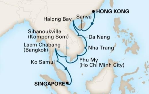 Sanya (Hainan), China TR 0:00-:00 At Sea 07:00-1:00 7 Nha Trang, 0:00-1:00 Phu