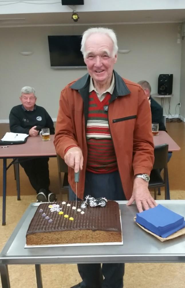 Doc s 80 th Long time member David Doc Holliday #223 celebrated his 80 th birthday at our June Meeting. Birthday cake was cut, distributed and enjoyed all round.
