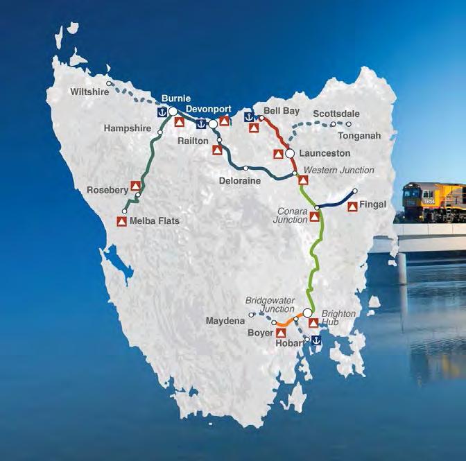 Map 6: Tasmanian rail