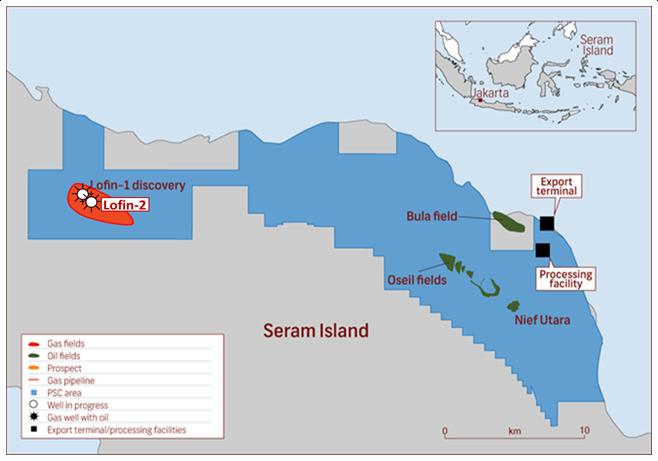 Operations update (4Q-2016) Seram (Non-Bula) Block PSC Lion, via its wholly owned subsidiary Lion International Investment Ltd, holds a 2.