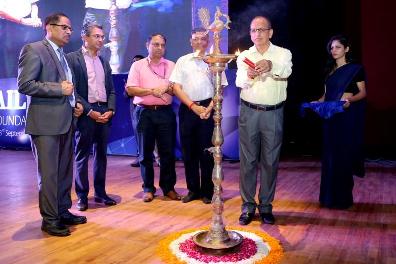 .. 6 Traditional Lamp Lighting Ceremony As per tradition the programme started with lamp lighting followed by the keynote address by Shri R.K. Bahuguna, CMD, RailTel.