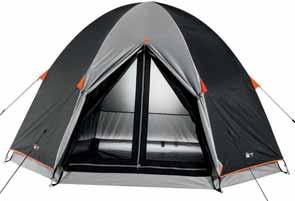 8 kg UV 50+ protection Fire-retardant Includes storm ropes, tent pegs and bag (87) 699 6-Person