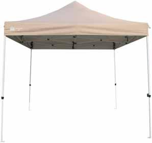 mm Instant Shade 00 Gazebo Heavy-duty quick set-up frame Durable 00 D top canopy with UV 50+ protection Steel frame: mm x mm Includes wheely carry
