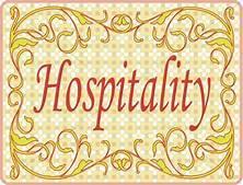 Hospitality We will be scheduling the volunteers for